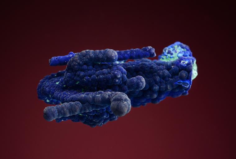 AZURITE with MALACHITE